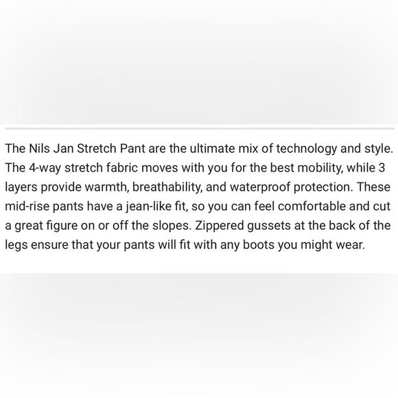 NILS Jan Women's black Ski pants 10 - Picture 9 of 12